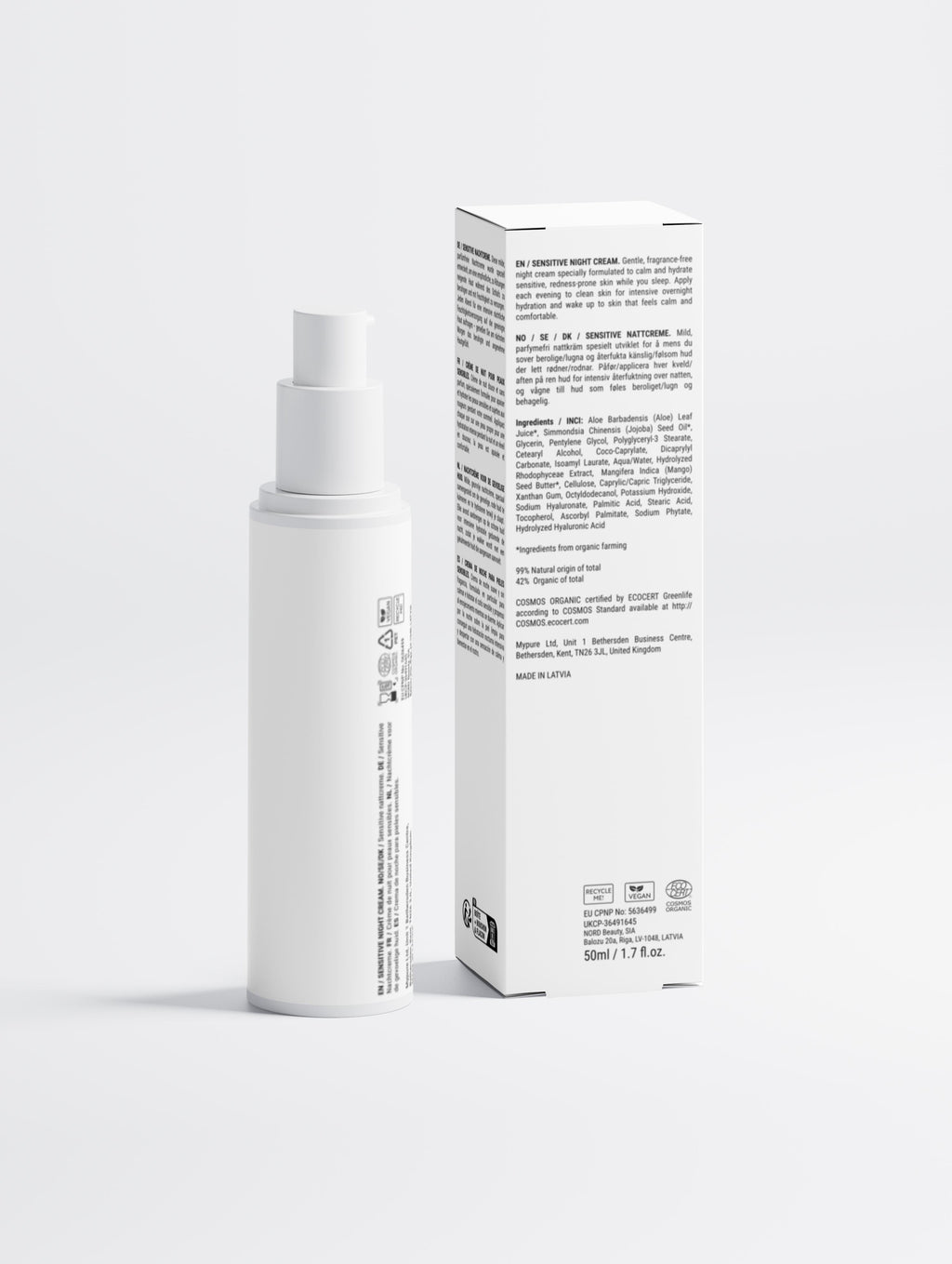 Crème de Nuit Apaisante - Peaux Sensibles